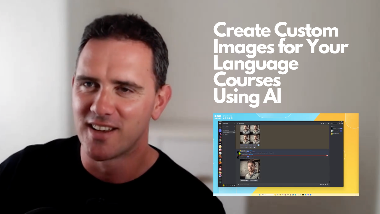 Expert explaining AI image generation for marketing and language content